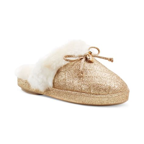 michael kors gold slippers|michael kors slippers on sale.